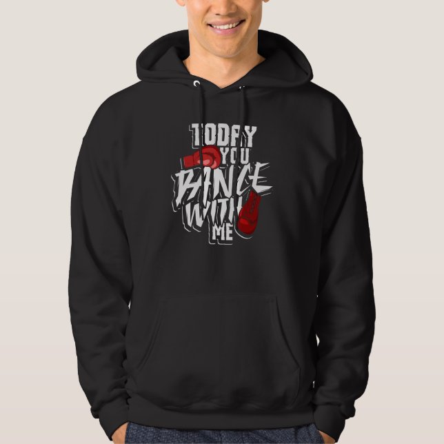 Boxer T Gloves Fighter Champion Punching Bag Ring  Hoodie (Front)