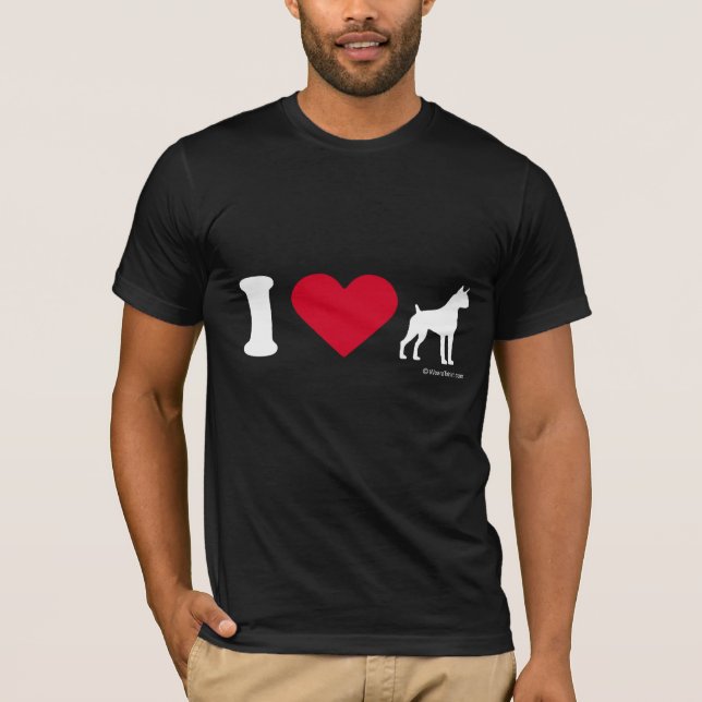 BOXER T-SHIRT - I LOVE BOXERS (Front)