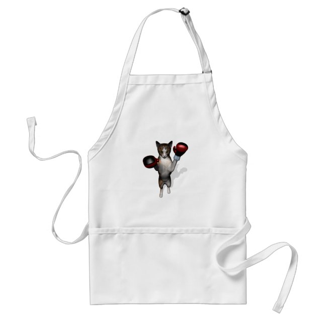 Boxer Tabby Adult Apron (Front)