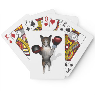 Boxer Tabby Poker Cards
