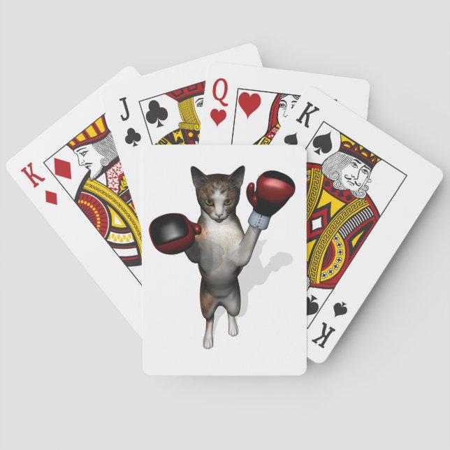 Boxer Tabby Poker Cards (Back)