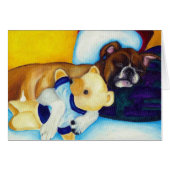 Boxer & Teddy Bear (Front Horizontal)