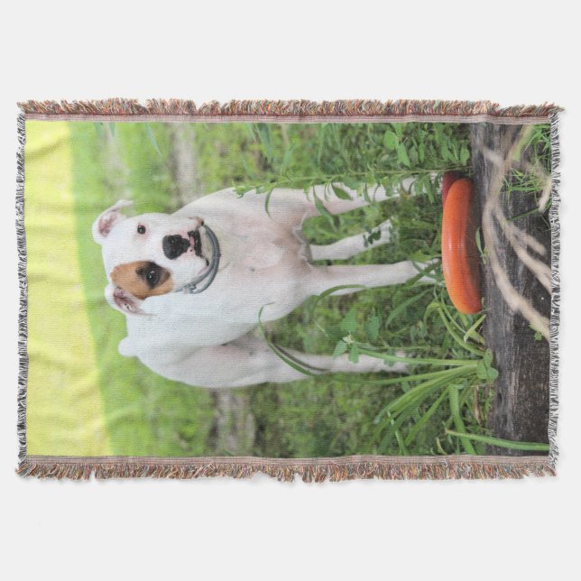 Boxer  throw blanket (Front)