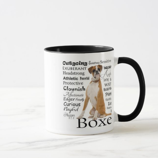 Boxer Traits Mug (Right)