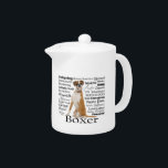 Boxer Traits Teapot<br><div class="desc">This teapot is a perfect gift for any Boxer lover.</div>