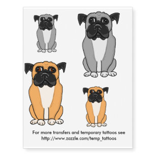 Boxer transfers and temporary tattoos