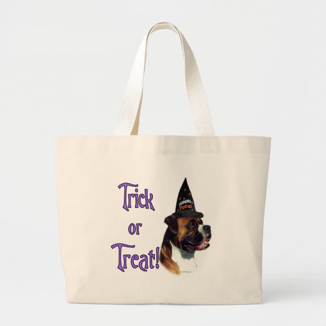 Boxer Trick Large Tote Bag (Front)