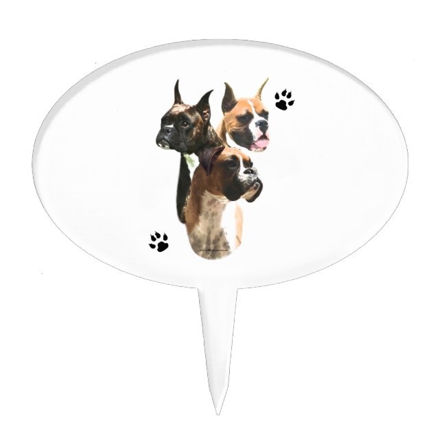 Boxer Trio Cake Topper (Front)
