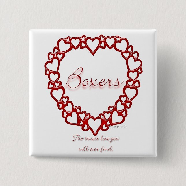 Boxer True Love Button (Front)