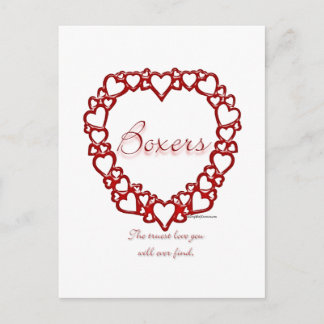 Boxer True Love Postcard