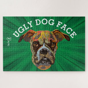 Boxer ugly dog 1000 piece Jigsaw Puzzle