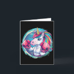 Boxer Unicorn With Boxing Gloves Kickboxing Funny  Card<br><div class="desc">Boxer Unicorn With Boxing Gloves Kickboxing Funny Boxing 1</div>