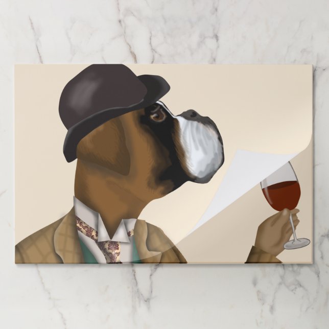 Boxer Wine Snob Paper Pad (Folded)