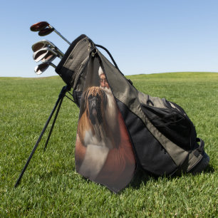 Boxer With Santa Claus Festive Christmas Golf Towel