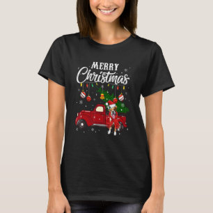 Boxer Xmas Tree Red Truck Merry Christmas Pajama T-Shirt