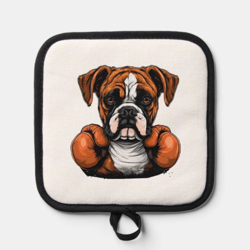 BoxerLoveK9s Designer Art  Pot Holder