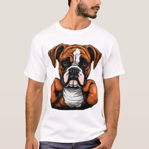 BoxerLoveK9s Designer Art T_Shirt