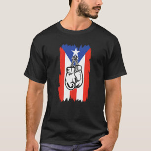 Boxers Boxing Fans Boxer Gloves Puerto Rico Flag T-Shirt