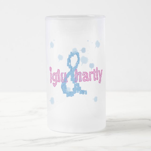 "Boxes" by Katie winner 07.27.09 Frosted Glass Beer Mug (Center)