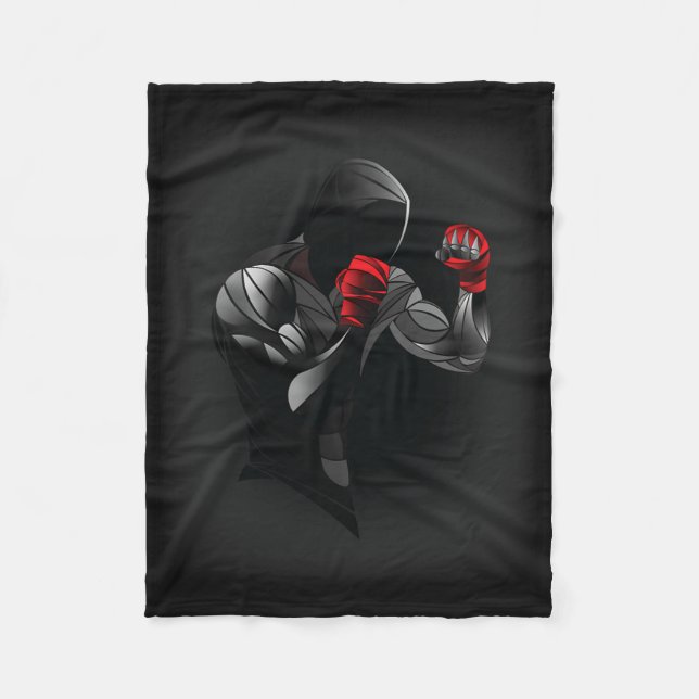 Boxing 7  fleece blanket (Front)