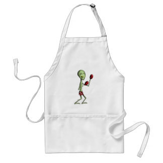 Boxing Alien Adult Apron