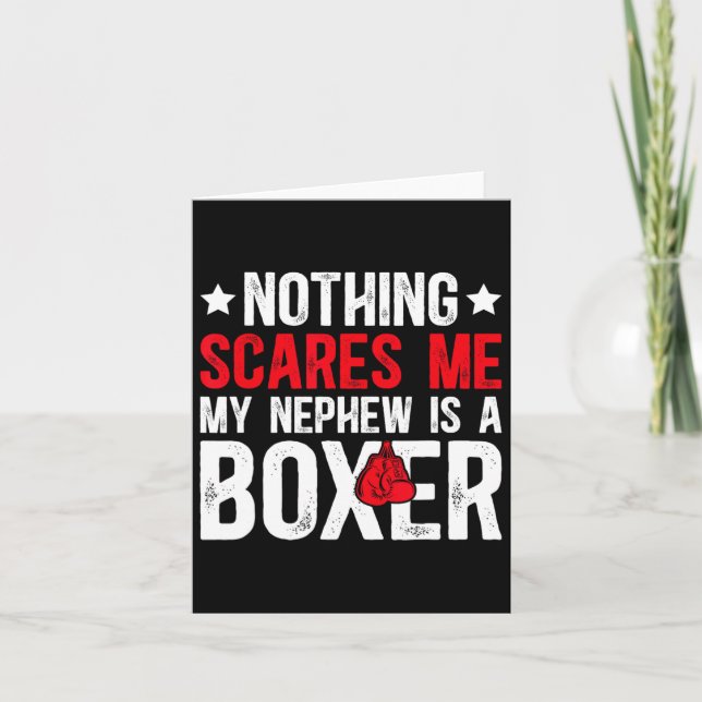 Boxing Aunt Proud Boxing Auntie  Card (Front)