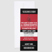 Boxing Baby Shower Invitation