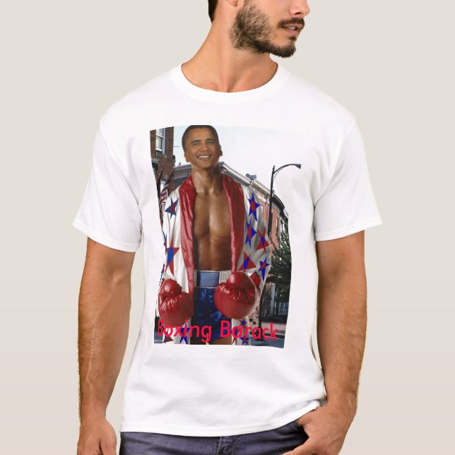 Boxing Barack, Boxing Barack - Customized T-Shirt (Front)