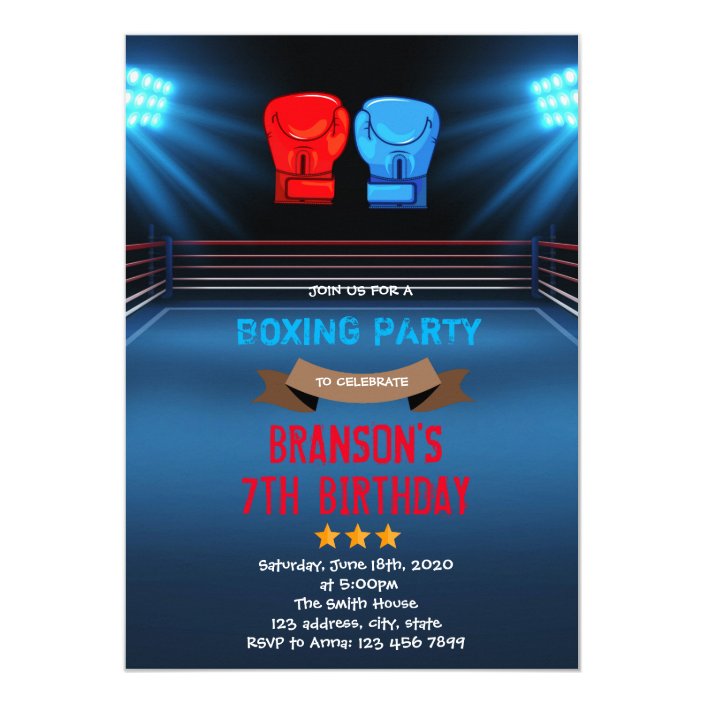 Boxing birthday theme invitation | Zazzle.com