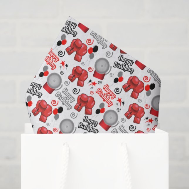 Boxing Birthday Tissue Paper (Gift Bag)