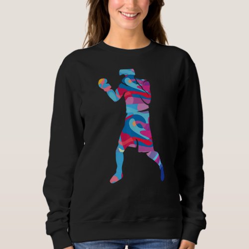 Boxing box boxer Colorful Graphic   Sweatshirt