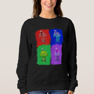 Boxing Box Boxer Pop Art Sweatshirt