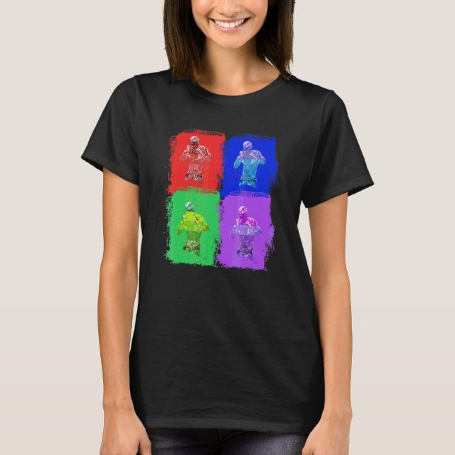 Boxing Box Boxer Pop Art T-Shirt (Front)