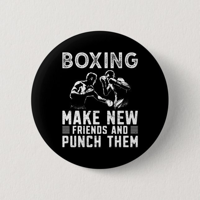 Boxing Boxer 1  Button (Front)
