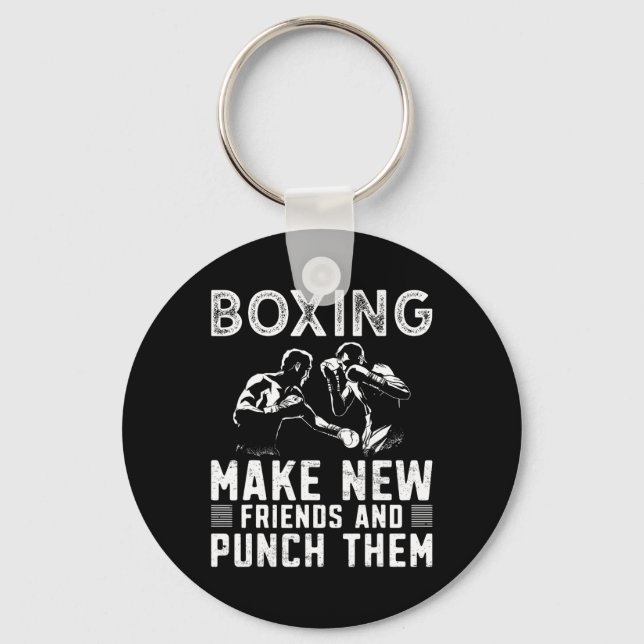 Boxing Boxer 1  Keychain (Front)