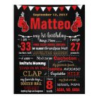Boxing Boxer Birthday party chalkboard sign