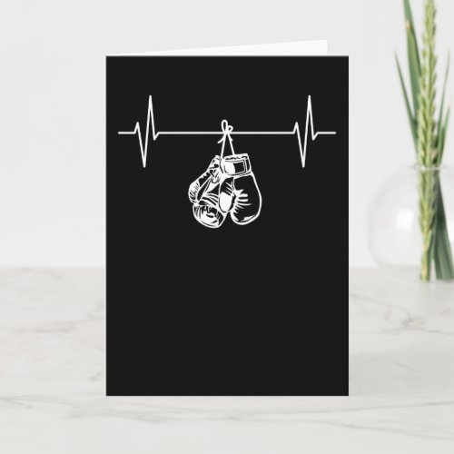 Boxing Boxer Gloves Heartbeat Gift Card