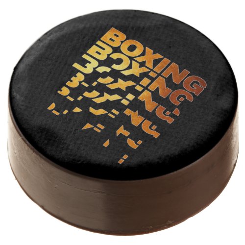 Boxing Boxer Graphic Word Art Chocolate Covered Oreo