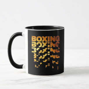 Boxing Boxer Graphic Word Art Mug