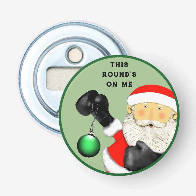 Boxing Boxer Stocking Stuffers Bottle Opener (Front)