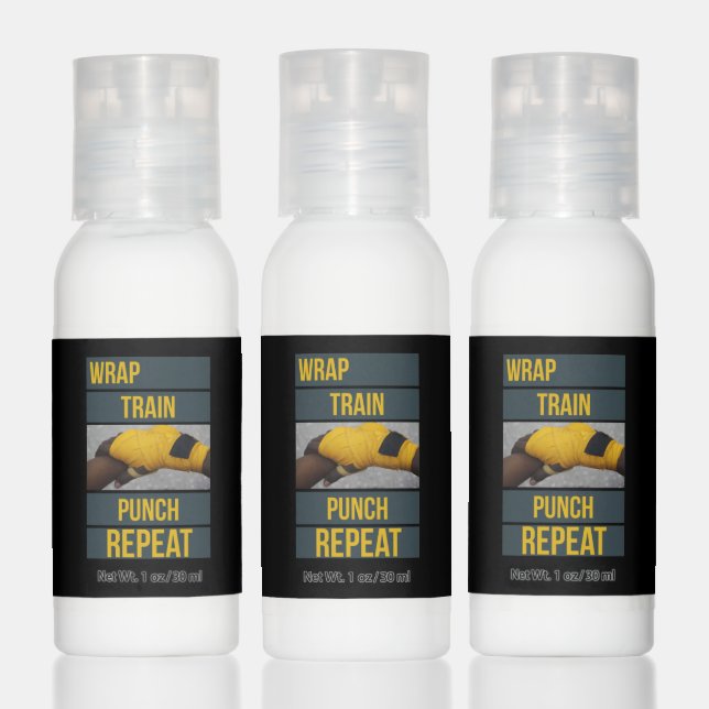 Boxing Boxer Training Quote Wrap Train Repeat Hand Lotion (Set)