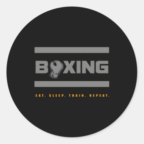 Boxing Boxing Classic Round Sticker