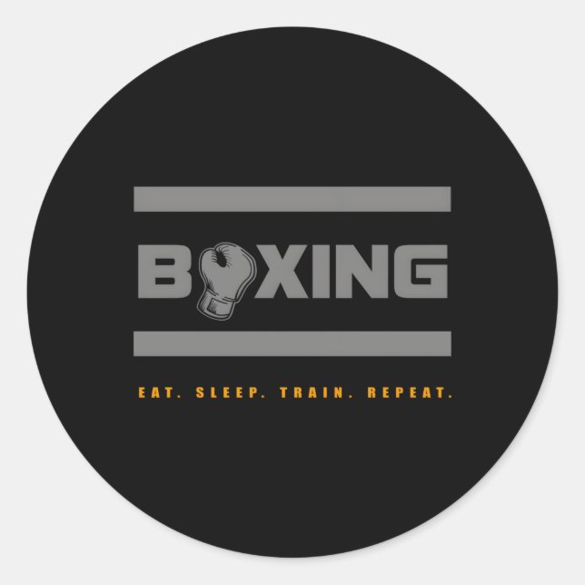 Boxing Boxing Classic Round Sticker (Front)