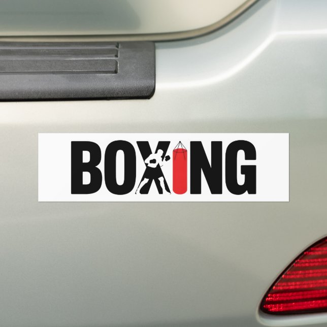 Boxing Bumper Sticker (On Car)