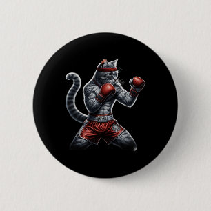 Boxing Cat When Your Cat Hits Harder Than You Do Button