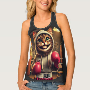 Boxing Champ? - Cat with boxing cloves Tank Top