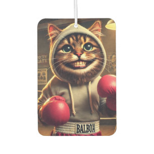 Boxing Champ? - Cat with boxing gloves Air Freshener