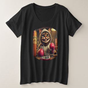 Boxing Champ? - Cat with boxing gloves Plus Size T-Shirt