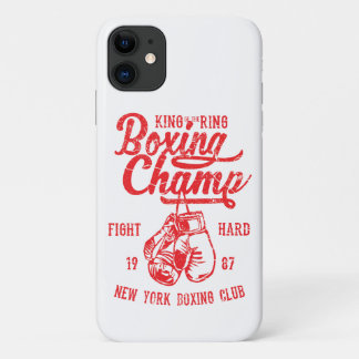 Boxing Champ New York Boxing Club Fight Hard iPhone 11 Case