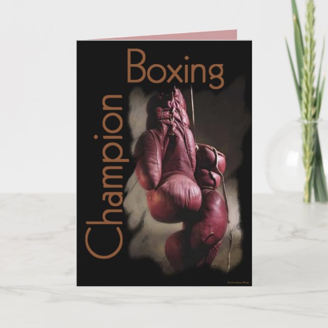 Boxing Champion Card (Front)